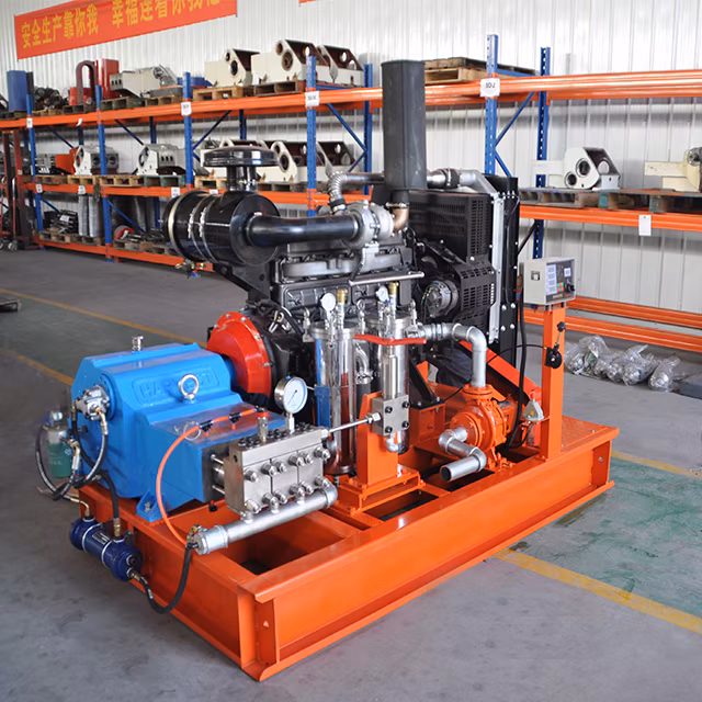 Water Jet Pump High Pressure Plunger Pump for Road Marking Line Removal CE/ISO9001