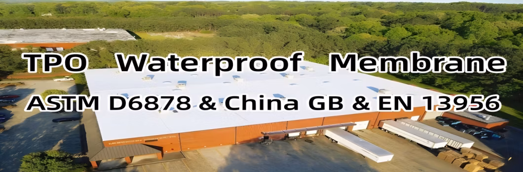 Fabric Fleece Backed Tpo Roofing Membrane CE Marking FM Approved