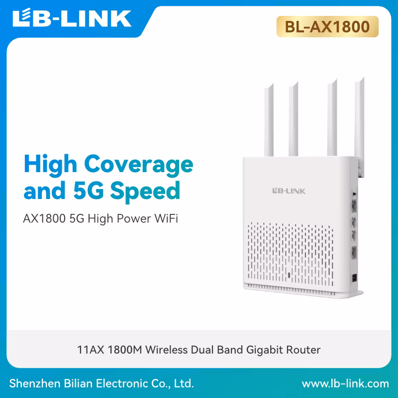 AX1800 Dual-Band Wi-Fi 6 Gigabit Router LB-LINK BL-AX1800 WiFi 6 wireless router